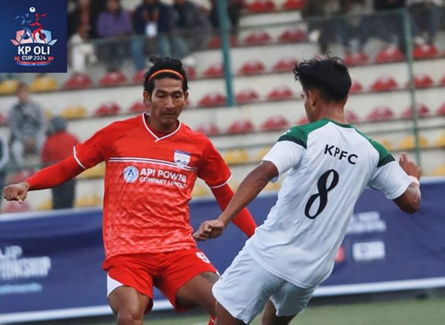 चर्च ब्वाइजमाथि केपी ओली फुटबल क्लबको जित