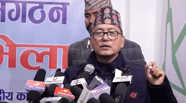 मुलुकलाई बाह्य हस्तक्षेपबाट रोक्न ८४ को निर्वाचन कुर्न सकिदैन : राजेन्द्र लिङ्देन