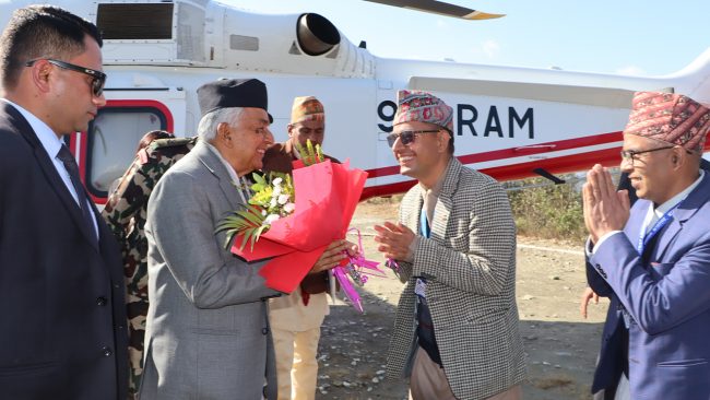 राष्ट्रपति पौडेल बागलुङको पञ्चकोटमा