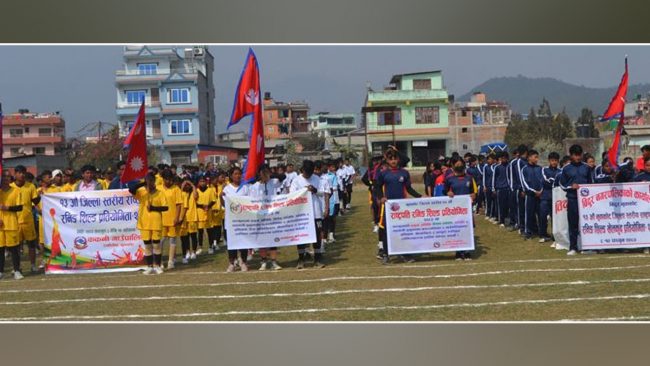 नुवाकोटमा राष्ट्रपति रनिङ्गशिल्ड खेलकुद प्रतियोगिता सुरु