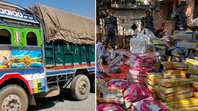 लत्ताकपडा सहित ट्रक नियन्त्रणमा