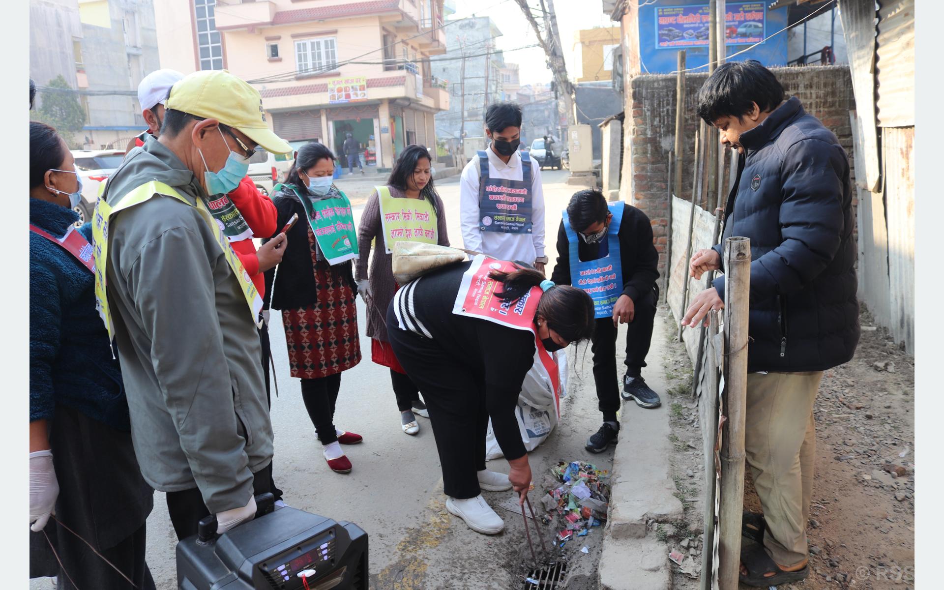 एकसय ९९ हप्तादेखि हरेक शनिबार सामाखुशी क्षेत्रमा निरन्तर सरसफाइ