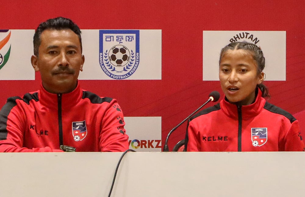 साफ यू १६ महिला फुटबल: आज नेपालले बंगलादेशको सामना गर्दै