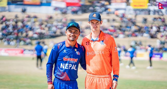 पहिलो पावरप्ले सकियो, नेपालको स्कोर १ विकेटको क्षतिमा ५५ रन