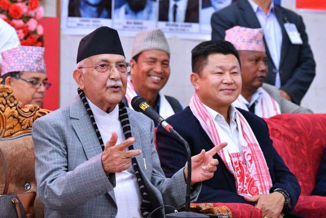 अहिलेको सत्ता समीकरण स्वार्थको गठबन्धन होइन: अध्यक्ष ओली