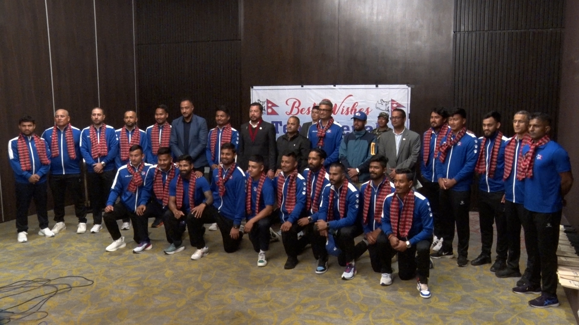 भारतमा अभ्यास खेल्न जाने नेपाली राष्ट्रिय क्रिकेट टीमको विदाइ