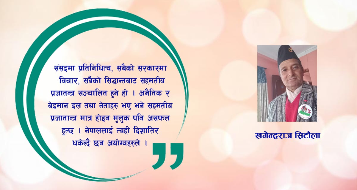 राष्ट्रिय सहमतिको आधार पृथ्वीविचार