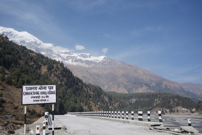 वेनी-जोमसोम-कोरला सडकमा पाँच पुल निर्माण