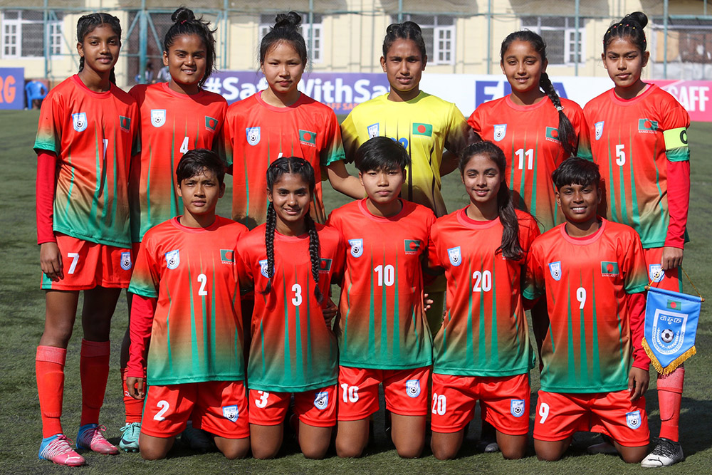 पेनाल्टीमा भारतलाई हराउँदै बंगलादेशले जित्यो साफ यू-१६ महिला फुटबलको उपाधि