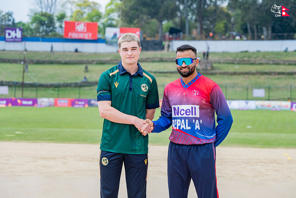 नेपाल ए र आयरल्याण्ड वोल्भ्सबीचको दोस्रो टी-२० खेल हुँदै