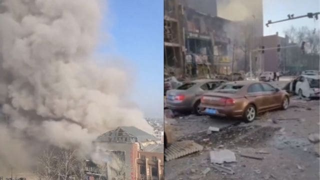 चीनको हेबेई प्रान्तमा शक्तिशाली विष्फोट