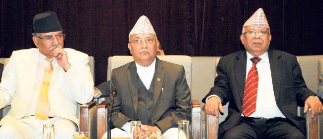 प्रचण्ड, नेपाल र ओली क्रमशः १३-१३ महिना प्रधानमन्त्री
