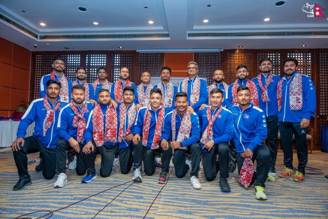 हङकङ जाने खेलाडीको बिदाई