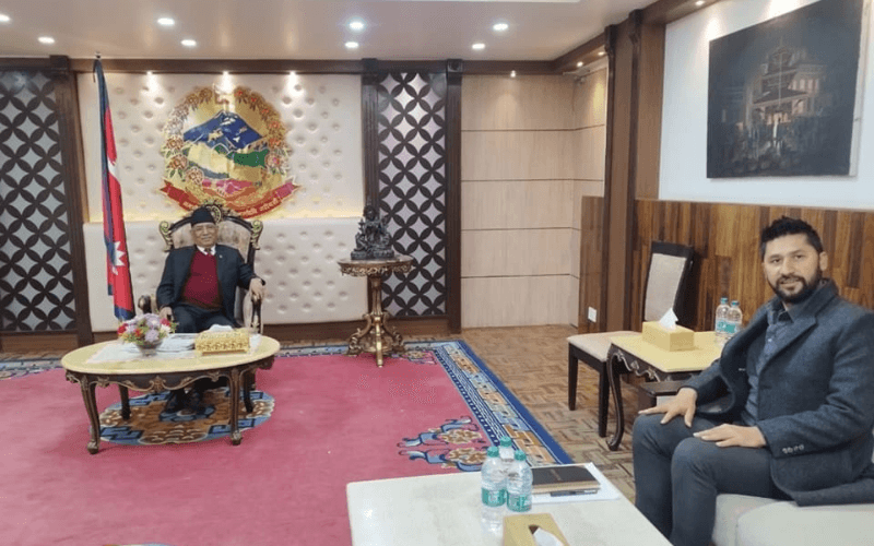 प्रधानमन्त्री दाहाल र रास्वपा सभापति रवि लामिछानेबीच छलफल