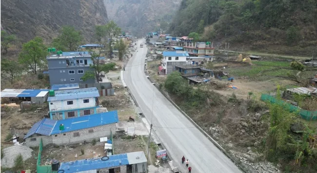 कालीगण्डकी करिडोरः तिप्ल्याङ-पोखरेबगर खण्डमा कालोपत्र