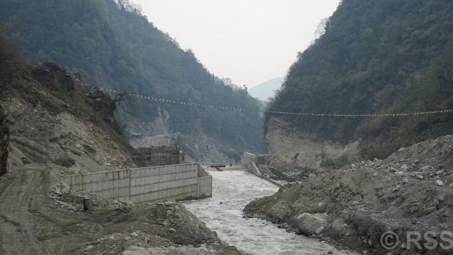 राहुघाटमा निर्माणाधीन पाँच वटा जलविद्युत आयोजनाको काम अन्तिम चरणमा
