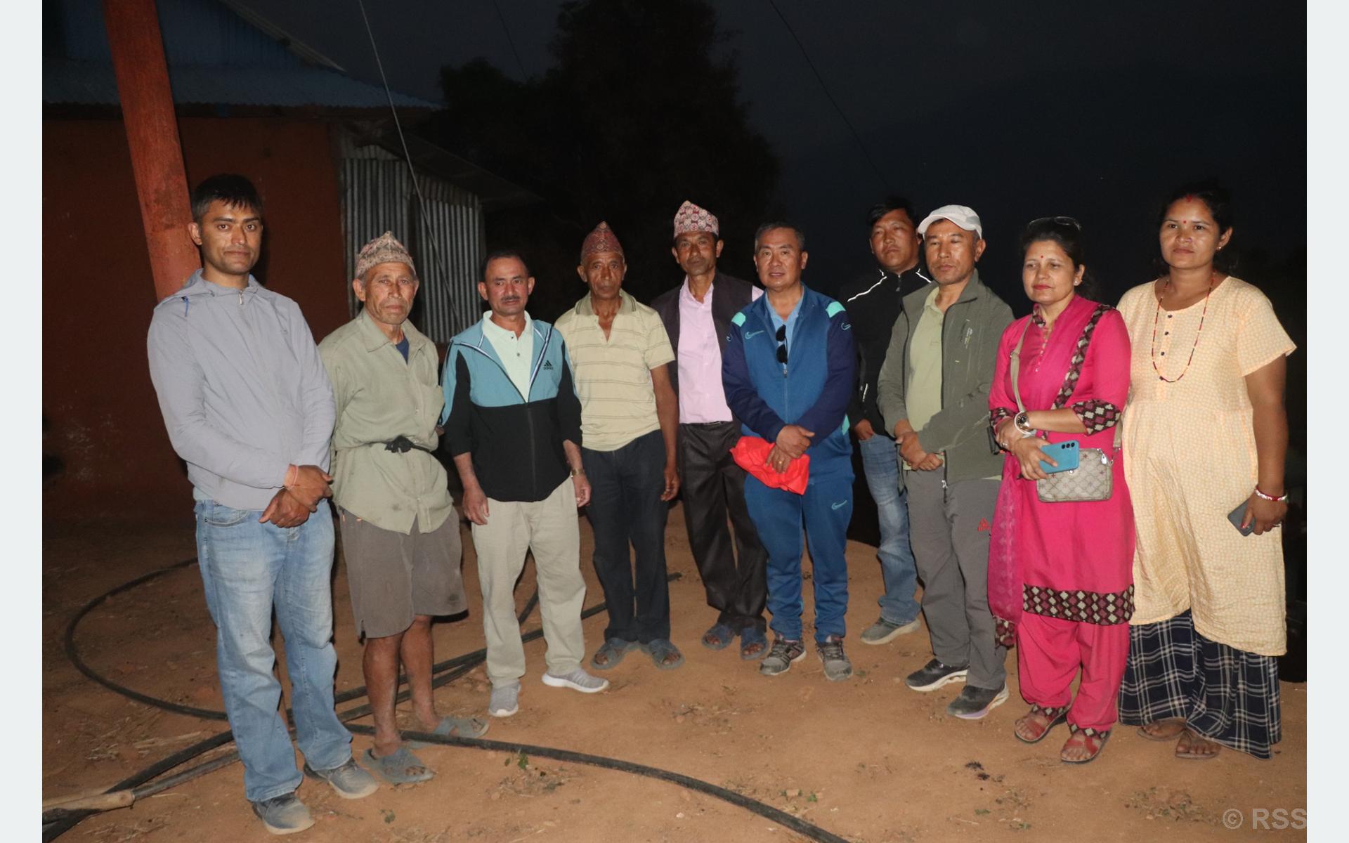 भोजपुरका अग्निपीडित परिवारलाई नगद हस्तान्तरण