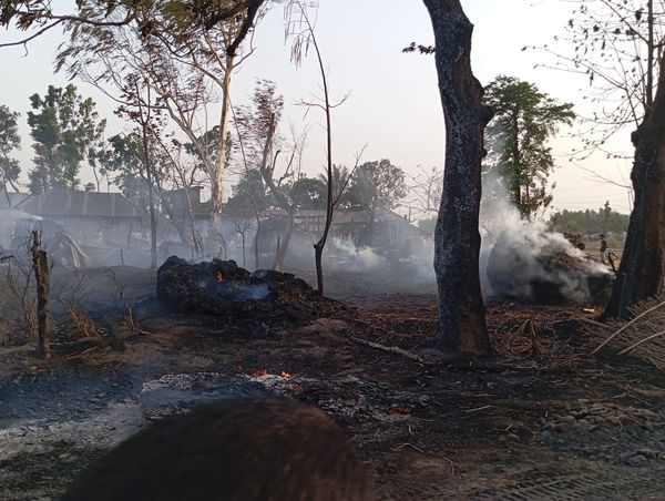 सप्तरीको चिम्टीमा भीषण आगलागी, डेढ सय घर जले