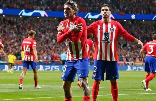 डोर्टमण्डमाथि एटलेटिको म्याड्रिड २-१ ले विजयी