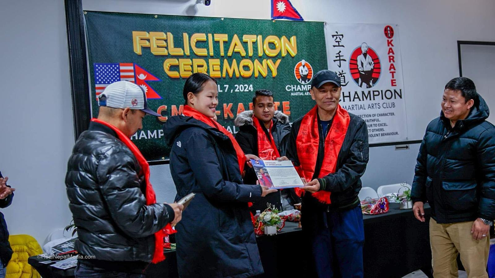 अमेरिकामा कराते खेलाडी एरिकालाई सम्मान