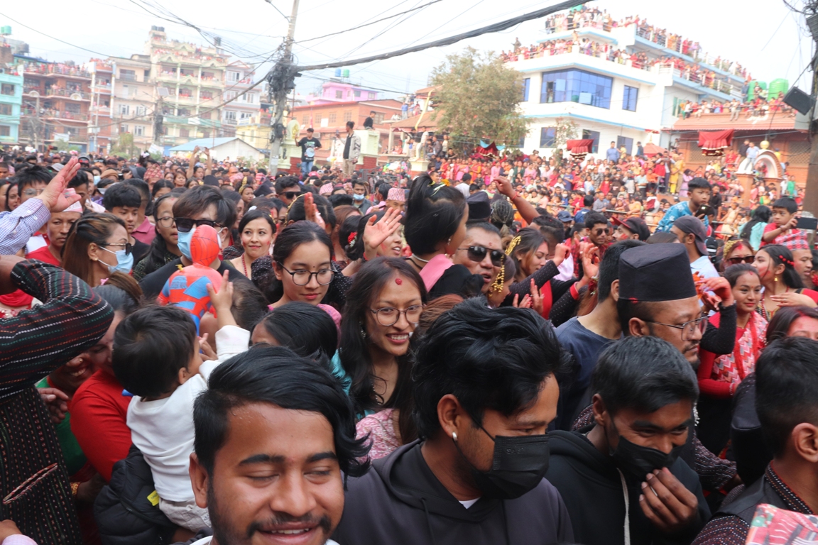 टोखा बिस्का जात्रा : सिन्दूरजात्रासहित रथलाई टोल परिक्रमा