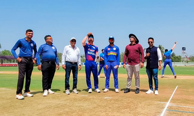 गुजरातविरुद्ध पहिला ब्याटिंग गर्दै नेपाल