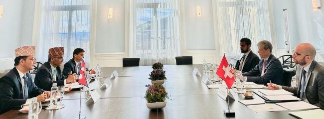 स्वीस उद्यमीलाई नेपालमा लगानी गर्न आह्वान