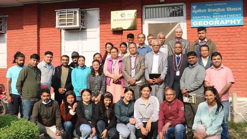 त्रिवि भूगोल केन्द्रीय विभागमा माटो परीक्षणसम्बन्धी एक हप्ते तालिम
