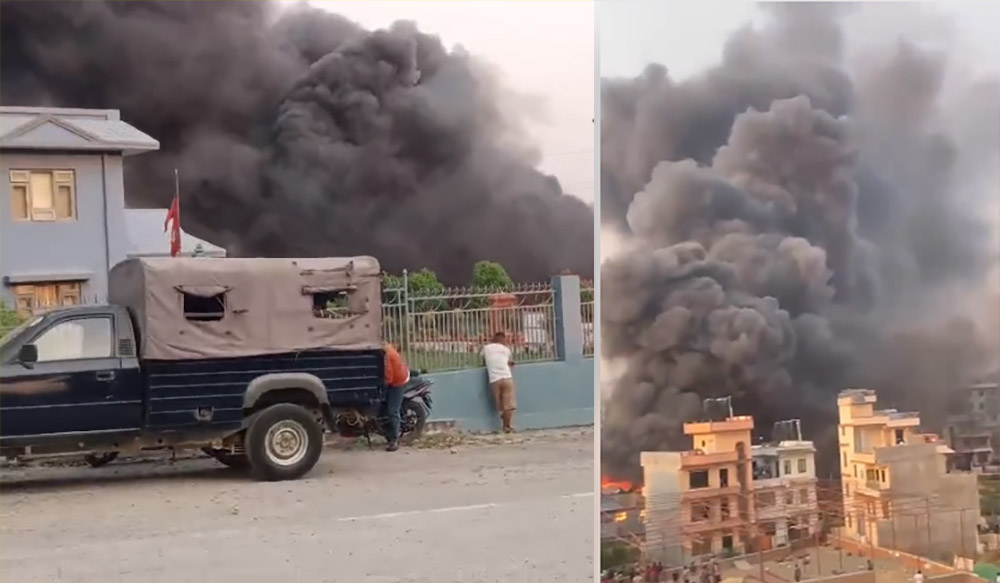 एपीएफकाे गोदाममा आगलागी घटना: नौ सदस्यीय छानबिन समिति गठन