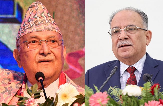 प्रचण्ड र ओलीको एउटै स्वर– तत्काल कम्युनिष्ट एकता हुदैन!