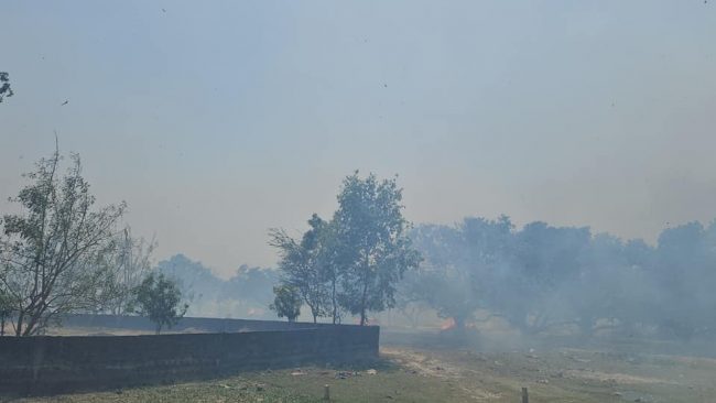 मटिहानीमा ६ घण्टापछि आगो नियन्त्रणमा