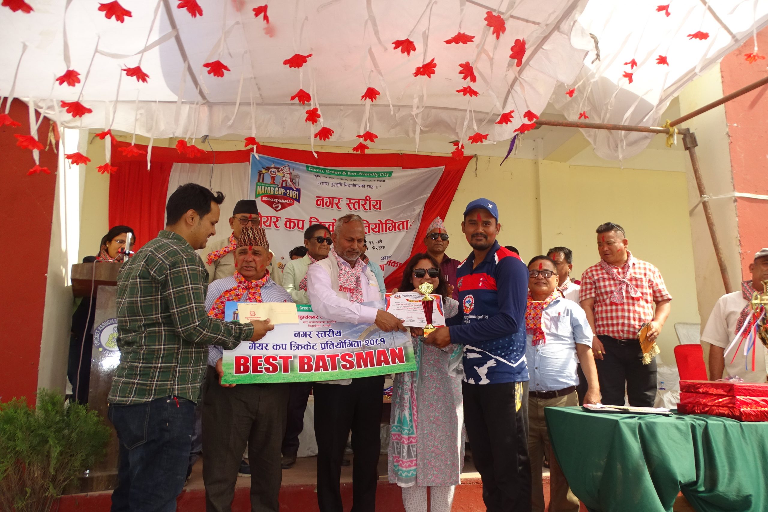 सिद्धार्थनगर मेयर कपको उपाधि वडा नम्बर ३ ले जित्याे