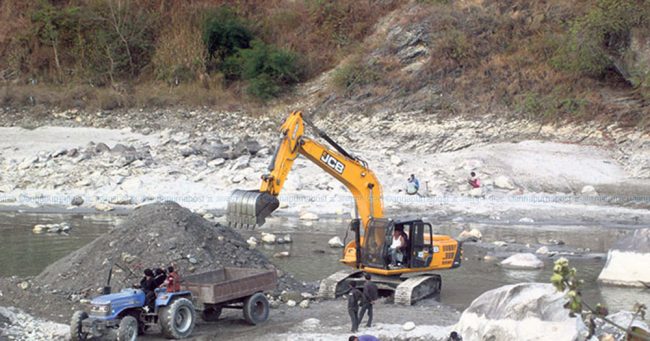 नदीजन्य पदार्थको उत्खननबारे अध्ययन गर्न कार्यदल गठन