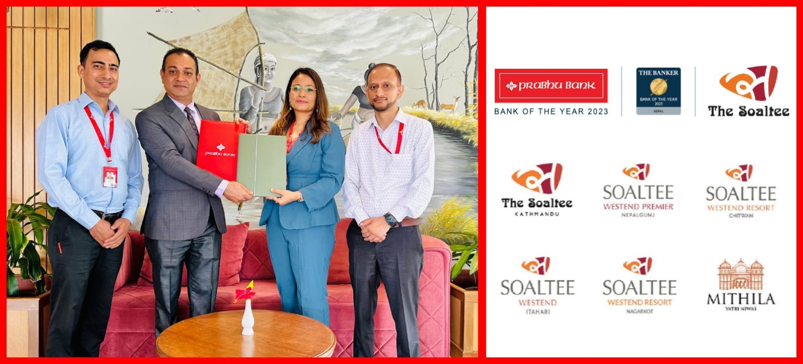 द सोल्टी होटेल ग्रुप र प्रभु बैंकबीच विशेष छुट सम्झौता