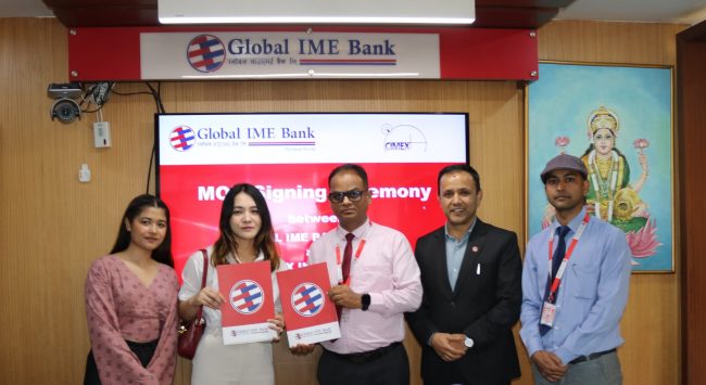 ग्लोबल आइएमई बैंक र सिमेक्स इंकबीच सम्झौता, बीवाईडी गाडी किन्दा बैंकबाट सहजरुपमा कर्जा पाइने