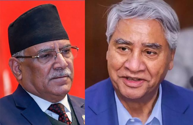 संसद गतिरोध अन्त्यका लागि प्रधानमन्त्री दाहाल र कांग्रेस नेताहरुबीच छलफल जारी