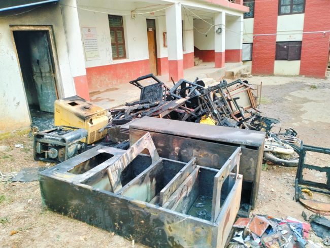 सुर्खेतस्थित मालपोत कार्यालयमा आगलागी