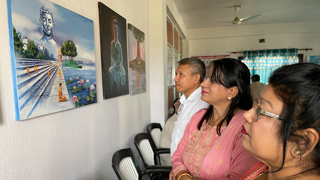 ‘बुद्ध र कमल’ चित्रकला प्रदर्शनी
