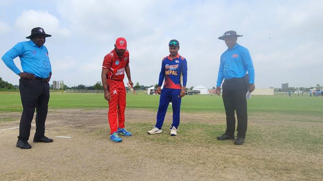 हरिकेन्सविरुद्धको पहिलो अभ्यास खेलमा नेपालको संघर्षपूर्ण जित