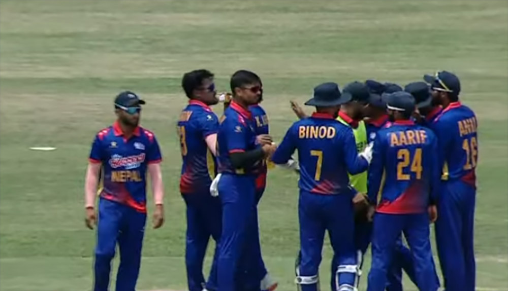 नेपाललाई पहिलो सफलता, वेस्ट इन्डिज ‘ए’ का ओपनर एलिक आउट