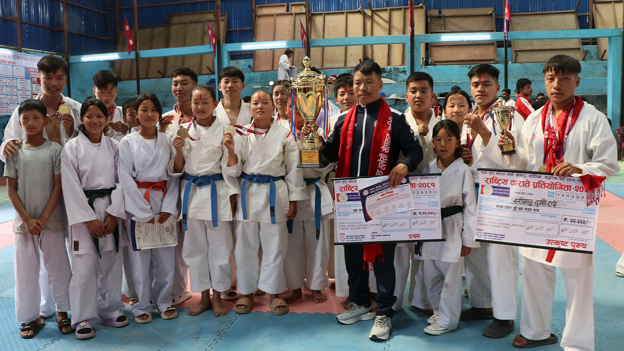 राष्ट्रिय कराते प्रतियोगिताको उपाधि खेलकुद प्रतिष्ठानलाई