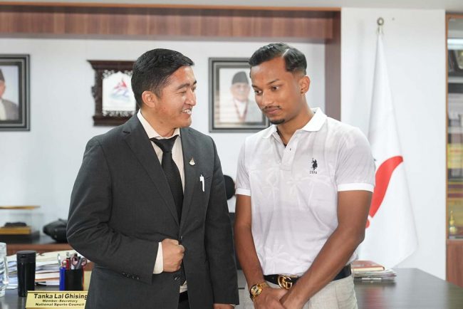 ओलम्पिकमा छनाेट भएका प्रिन्सको तयारीबारे घिसिङको चासो