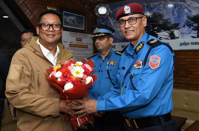 इन्डोनेसियन नेशनल प्रहरीका हेड अफ इन्टरनेशनल रिलेसन्स् डिभिजन प्रमुख नेपालमा