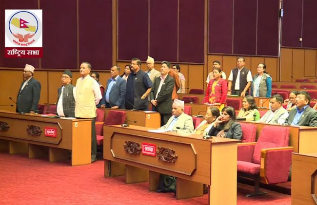 राष्ट्रिय सभामा पनि कांग्रेसको अवरोध, बैठक स्थगित