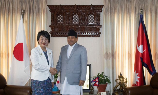 परराष्ट्रमन्त्री श्रेष्ठ र जापानी विदेशमन्त्री योकोबीच भेटवार्ता