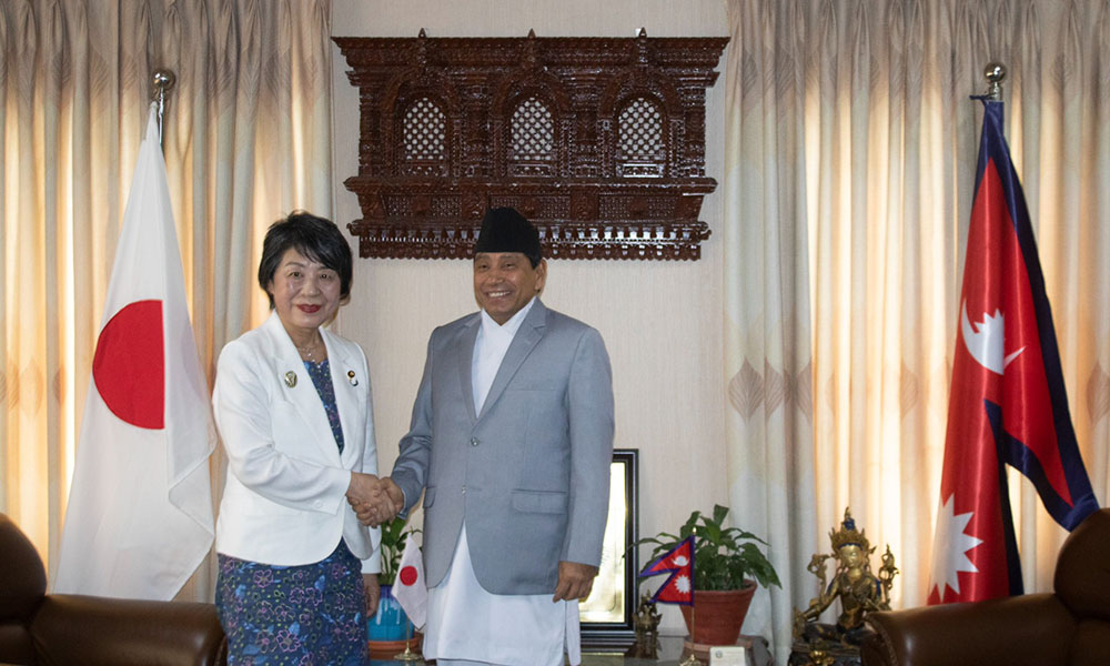 परराष्ट्रमन्त्री श्रेष्ठ र जापानी विदेशमन्त्री योकोबीच भेटवार्ता