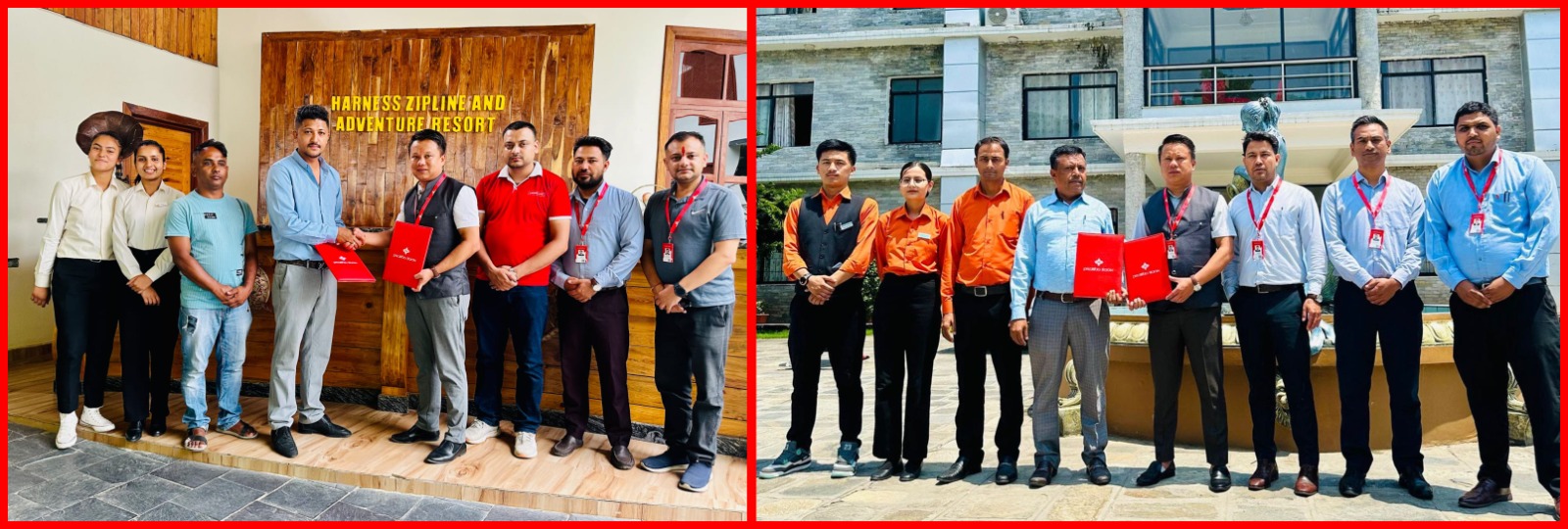 हार्नेस जिपलाइन र गेट वे हिमालय रिसोर्टको प्रभु बैंकसँग विशेष छुट सम्झौता