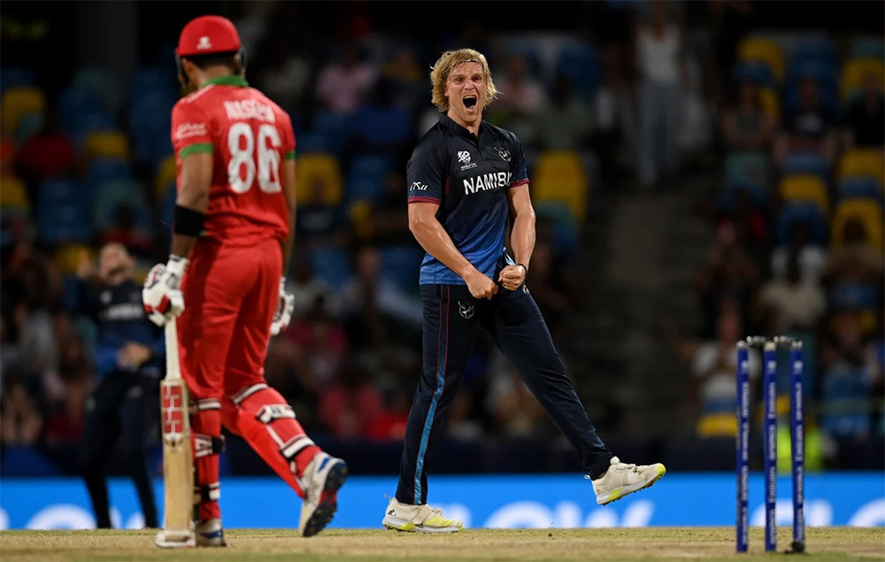 टी-२० विश्वकप: ओमानमाथि नामिबियाको शानदार जित