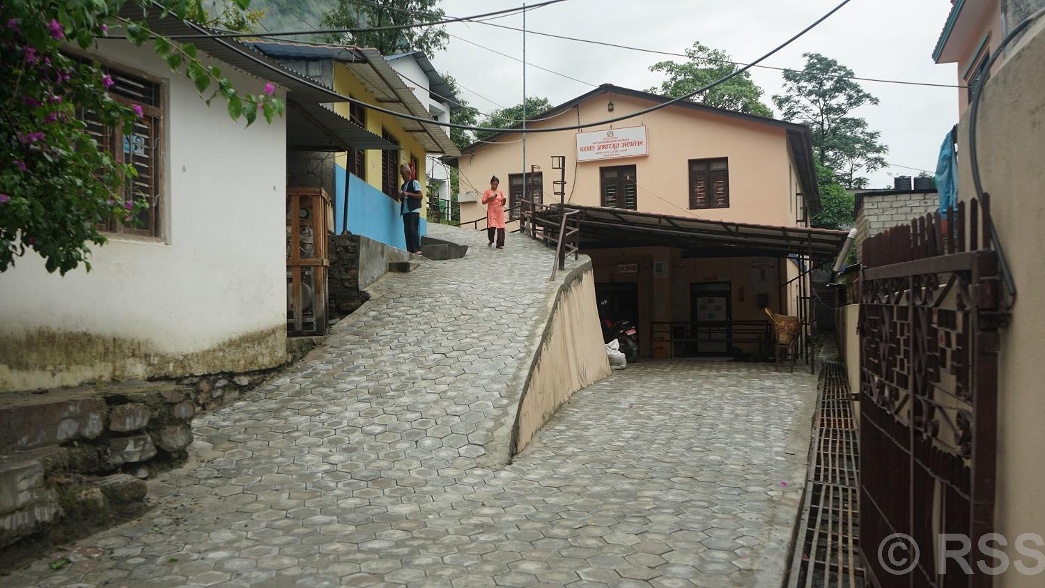 म्याग्दीको दरवाङ आधारभूत अस्पतालमा पूर्वाधार विस्तार