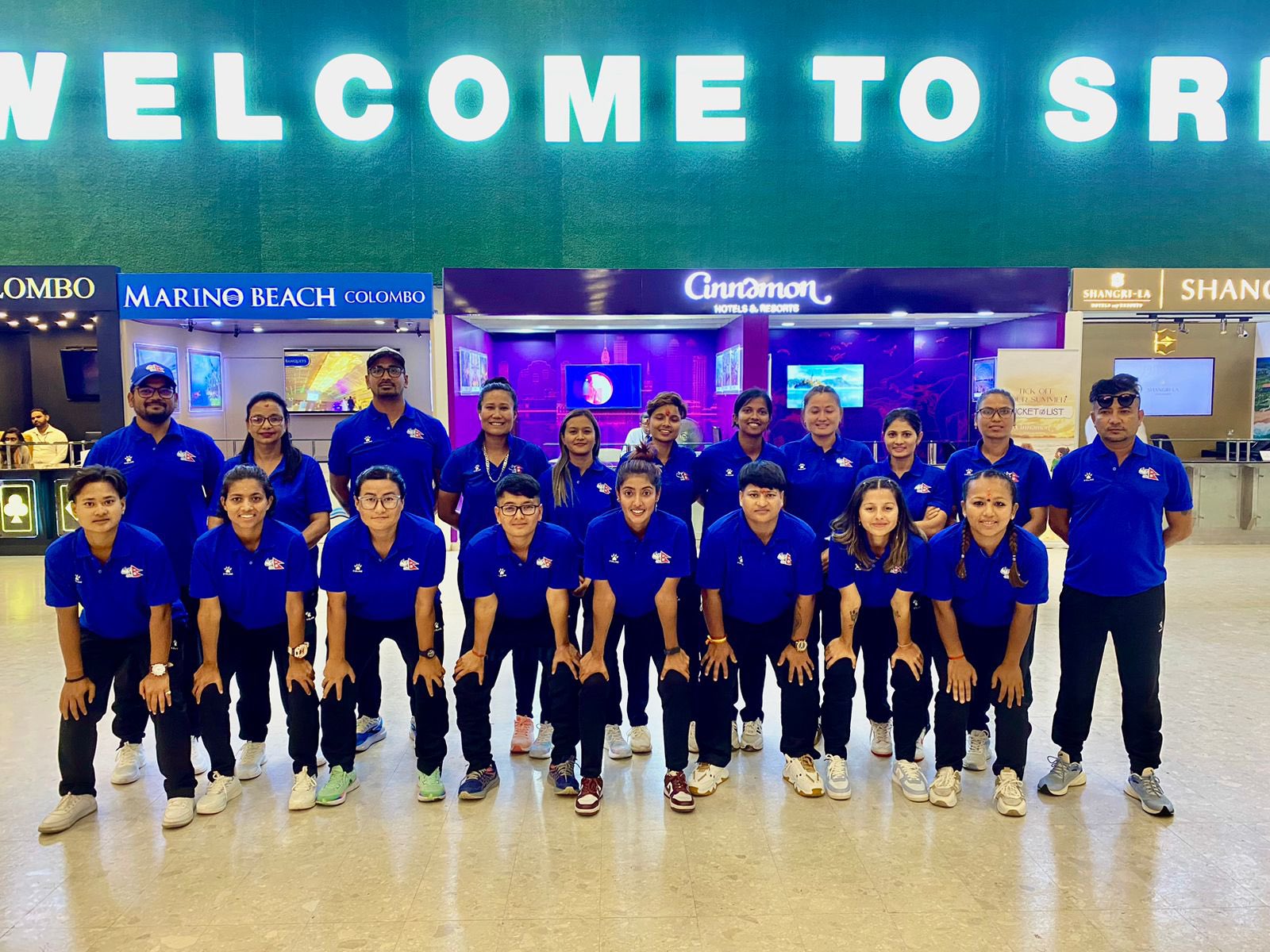 श्रीलंका पुग्यो नेपाली महिला क्रिकेट टिम